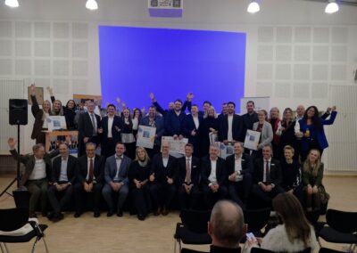 Abschlussbild: Sieger mit Jury